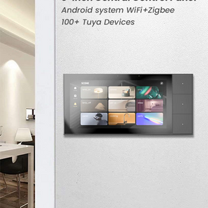 Android system WiFi+Zigbee embedded home control touch screen 6-inch touch screen can access 100+ tuya devices