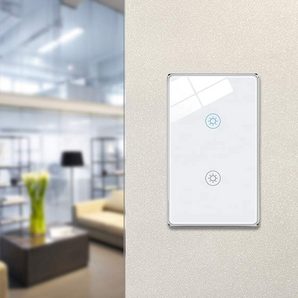 HomeModrn smart home customized zigbee relay switch  US standard Alexa 2 gang wall switch wireless switch light