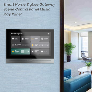 Smart Home Control Panel 7 Inch Tuya Smart Home Zigbee Gateway Scene Control Panel Music Play Panel